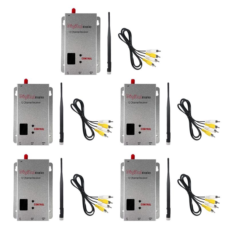 Fpv Antenna Receiver - ABWE-5X 1.2G 1.5W FPV VRX Receiver+Antenna