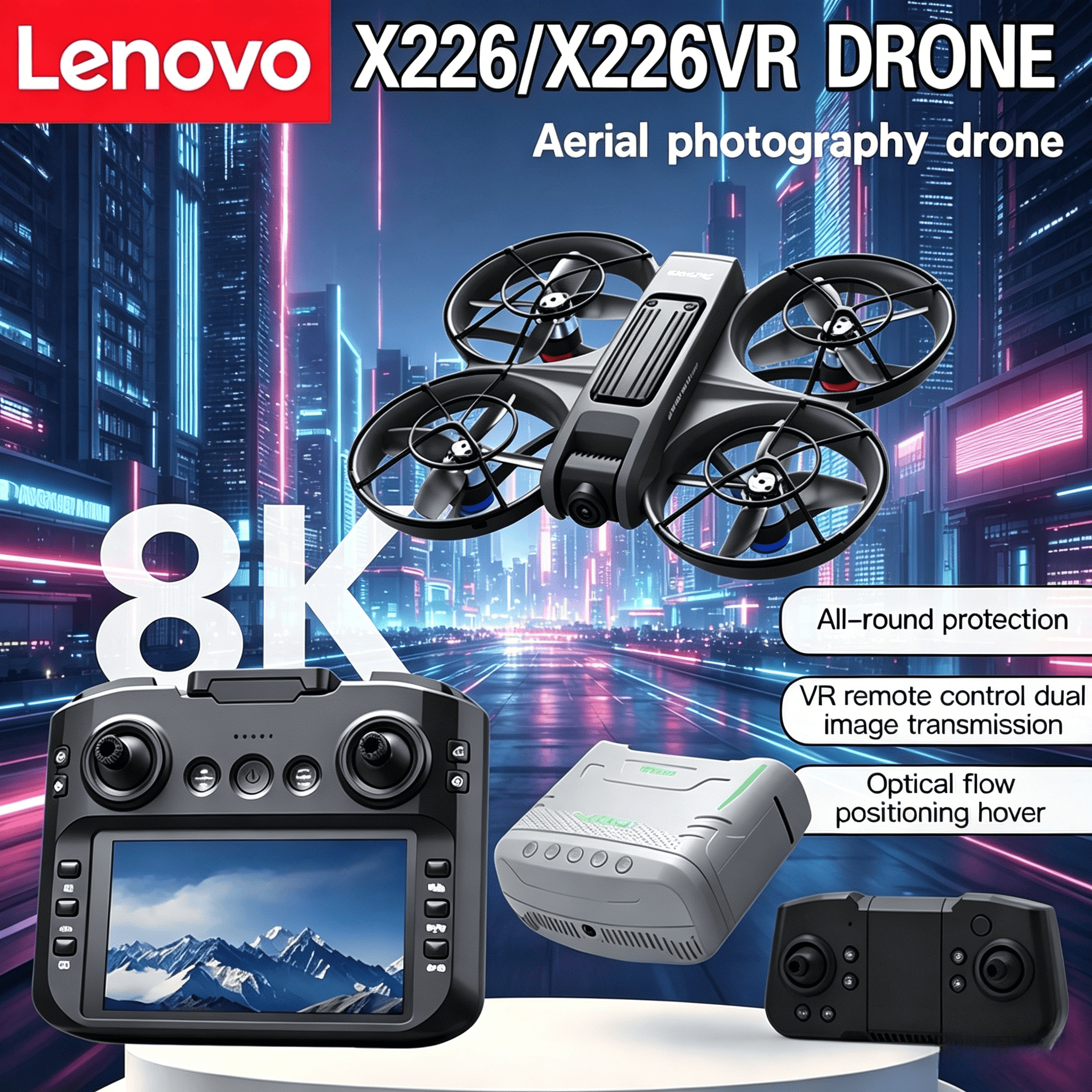 Lenovo X226/X226VR 8K HD Dual  - Drone Rc X226 recensie en prijs