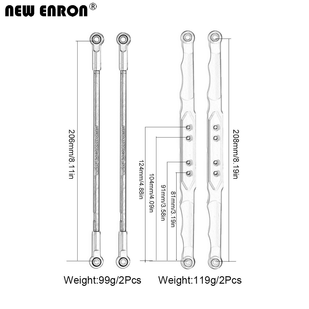 NEW ENRON Aluminum Alloy Rear  - Rc Suspension Arm recensie en prijs
