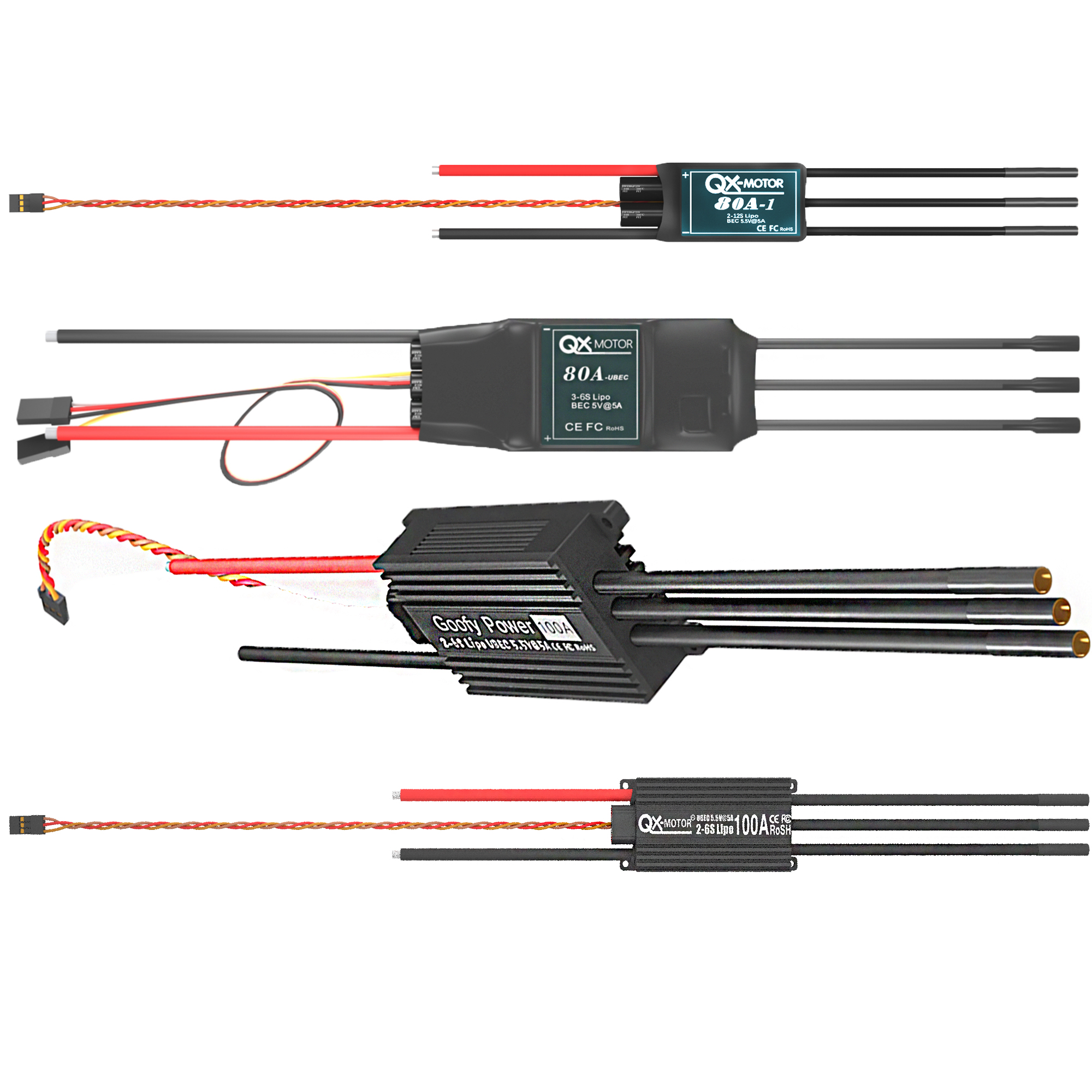 QX-MOTOR Brushless ESC series  - Drone Rc Y Series recensie en prijs