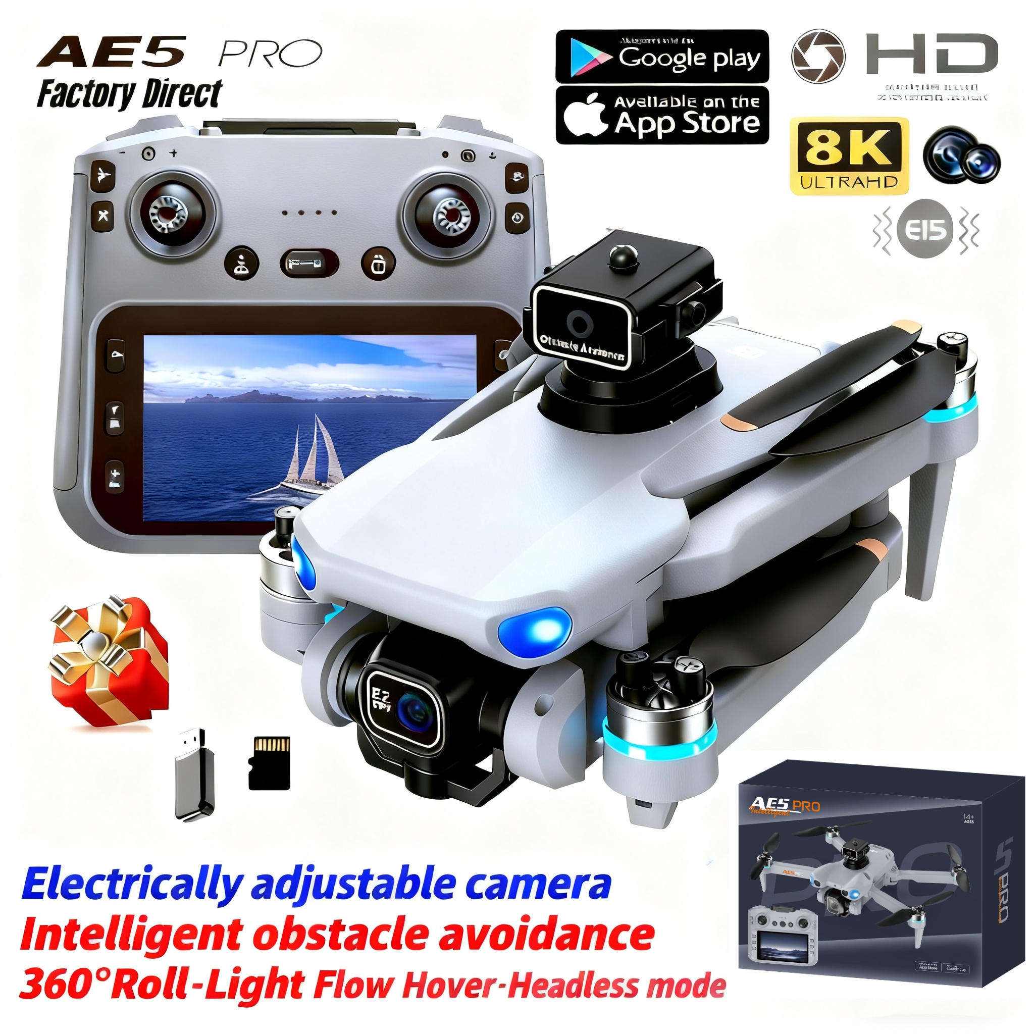 2026 New AE5 Pro Drone 8K HD 4 - Drone Without Rc recensie en prijs