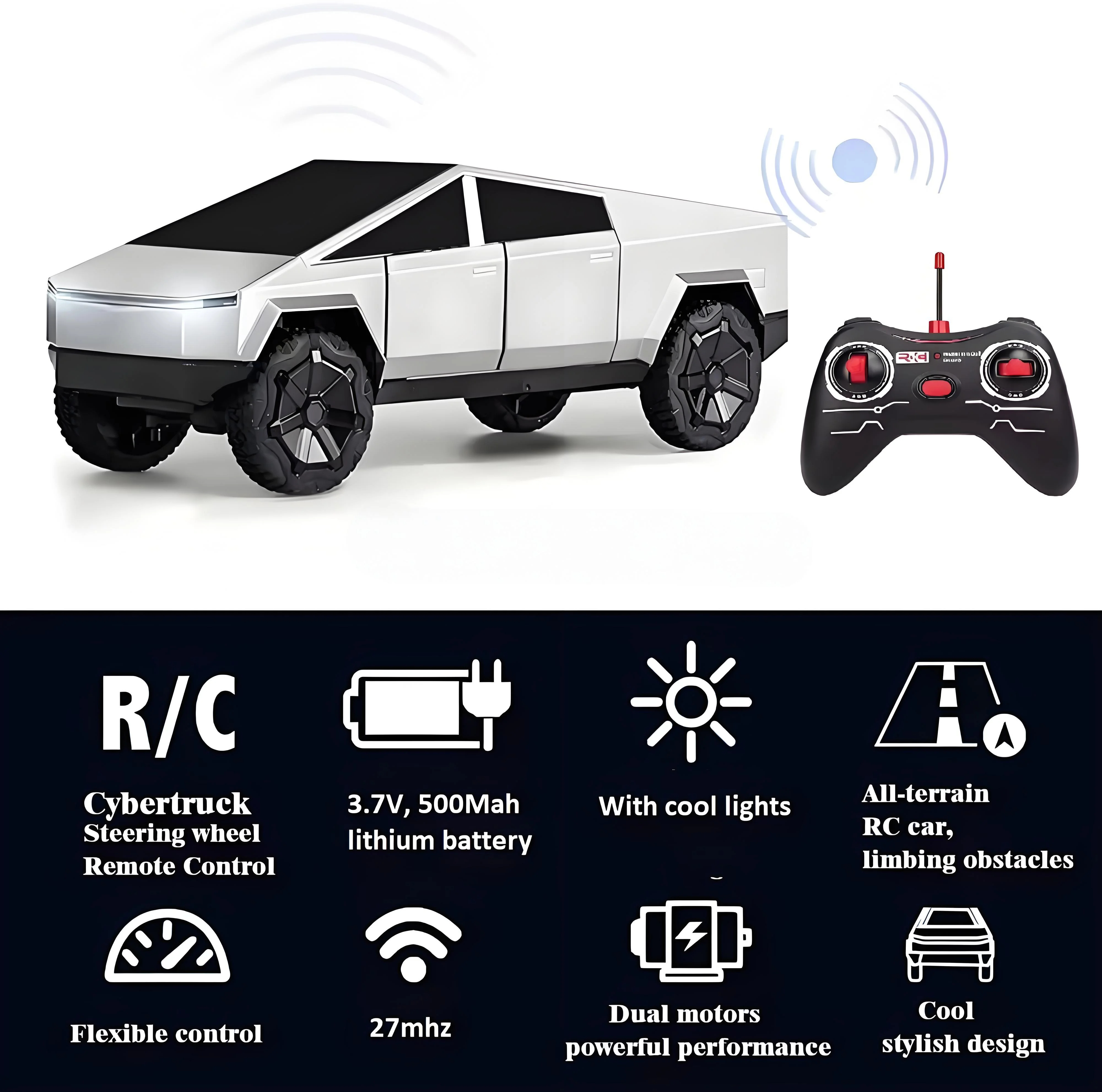 1:24 RC Cybertruck Pickup 4WD  - Drone Rc Bolide recensie en prijs