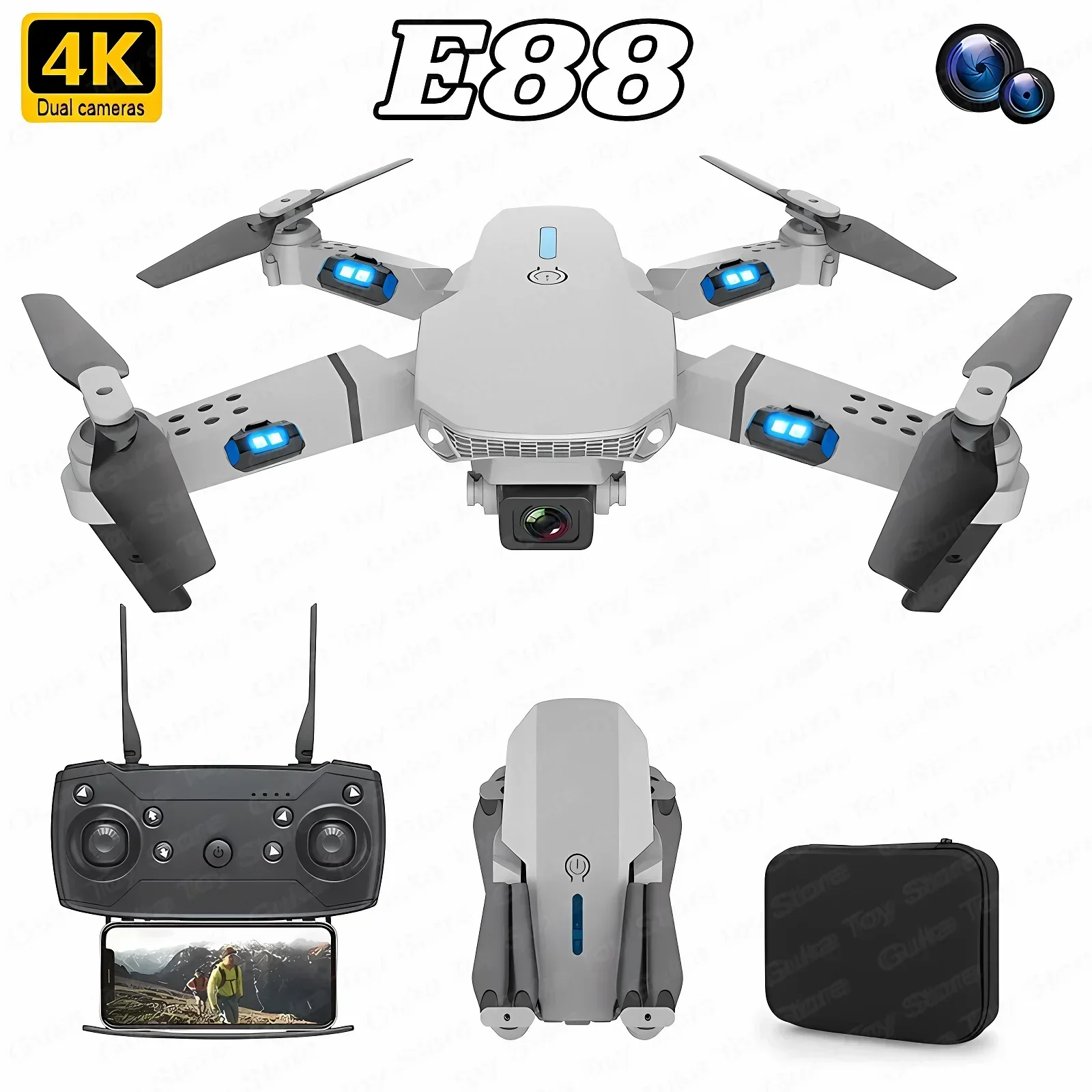 E88 Pro WIFI FPV Drone Wide An - Drone Kf Rc recensie en prijs