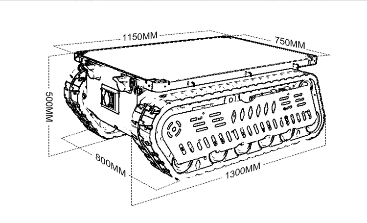 300 600kg Load RC Tank Crawler - Brushless Motor recensie en prijs