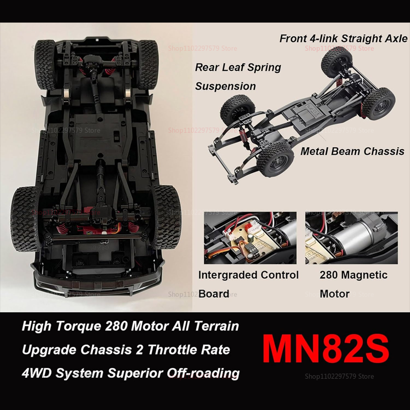 New MN82 MN82S MN82T 1/12 Full - Rc Suspension Arm recensie en prijs
