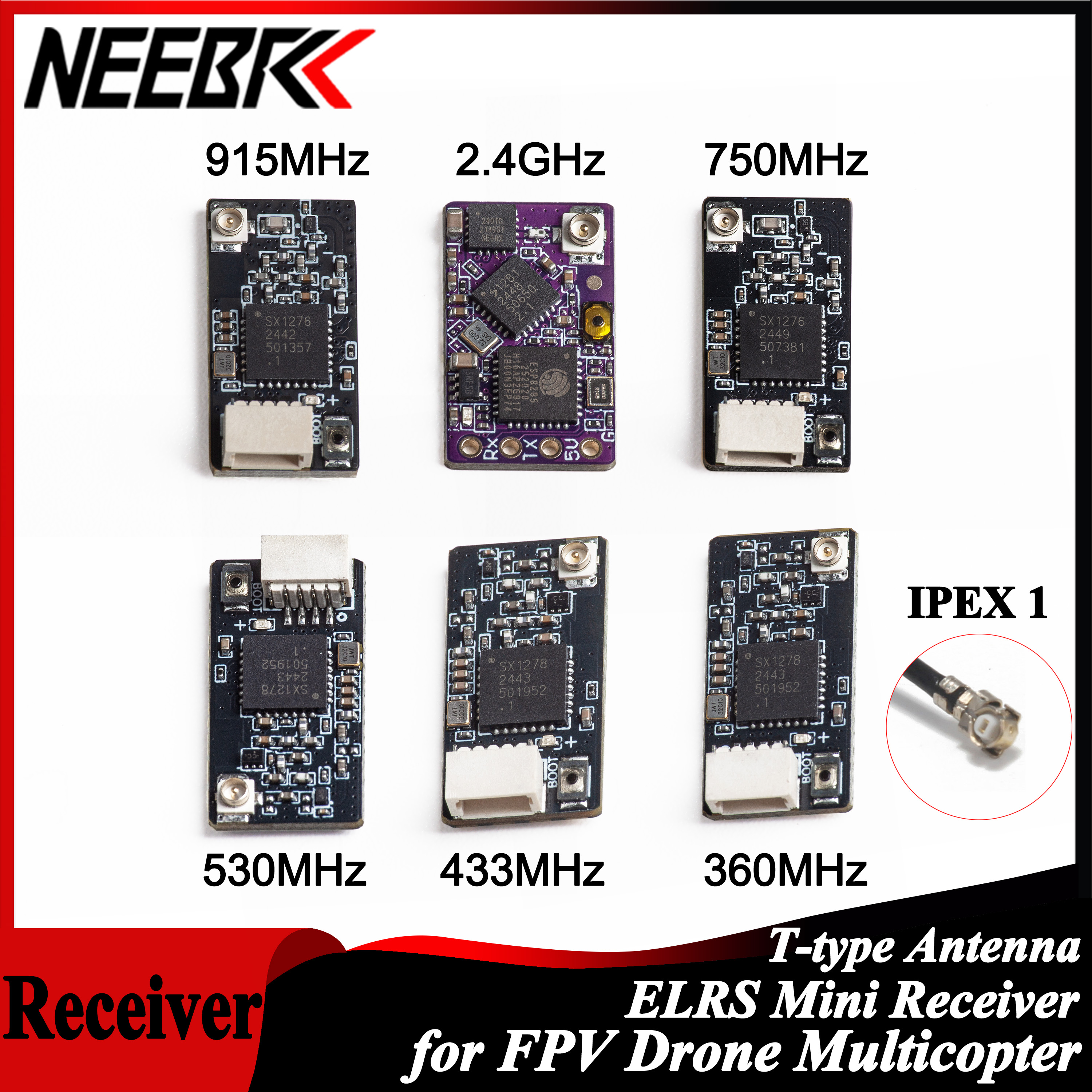 NEEBRC ELRS 2.4G/915Mhz/360Mhz - Fpv Antenna Receiver recensie en prijs