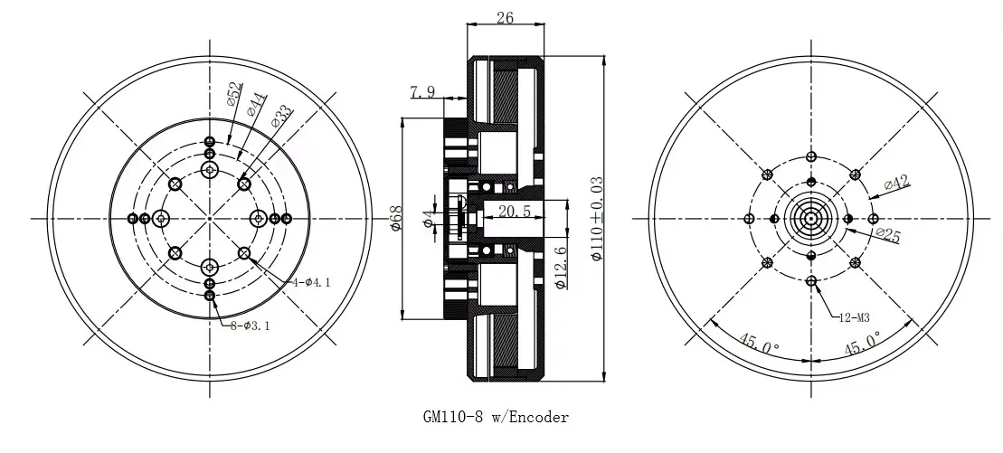 Power GM110-8 Gimbal Motor Hol - Brushless Motor recensie en prijs