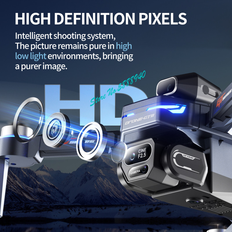 Brushless 8K ESC Three Camera  - Drone Rc Fpv Manual recensie en prijs